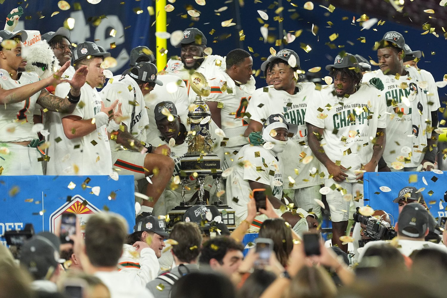 Miami heading home for shot at national title after beating Ole Miss 31-27 in Fiesta Bowl