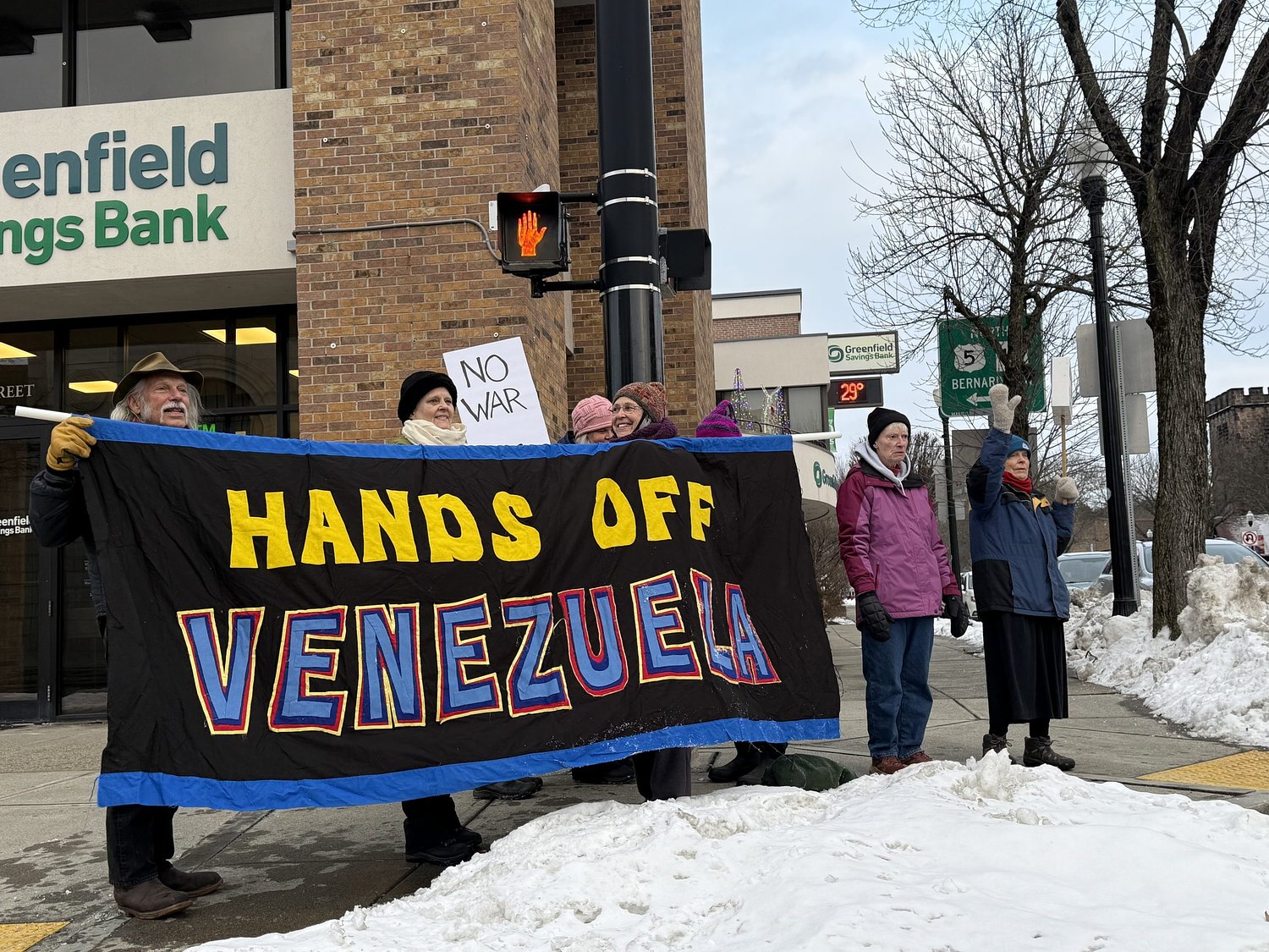 Western Mass rallies against US military action in Venezuela