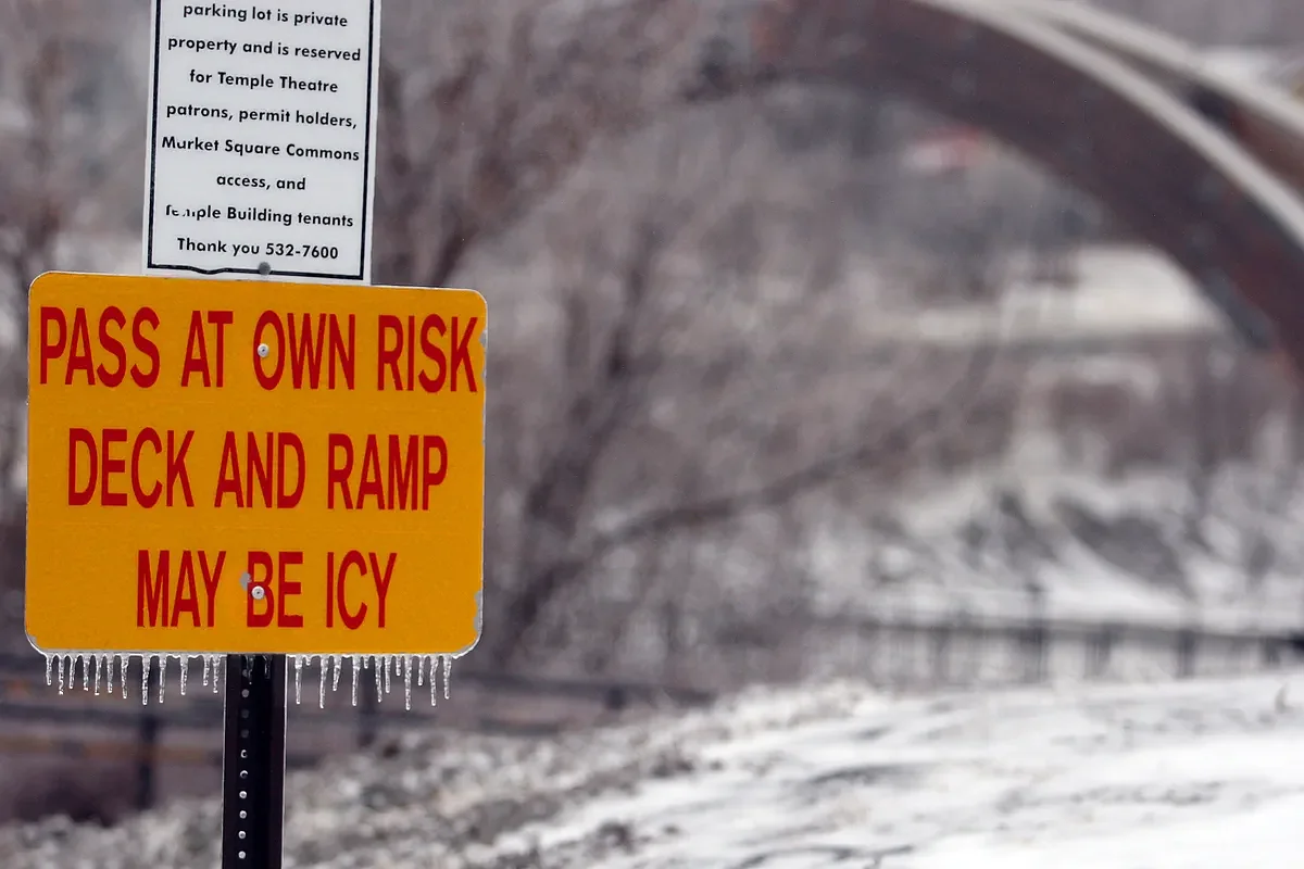 Messy storm brings slick road conditions in Down East Maine