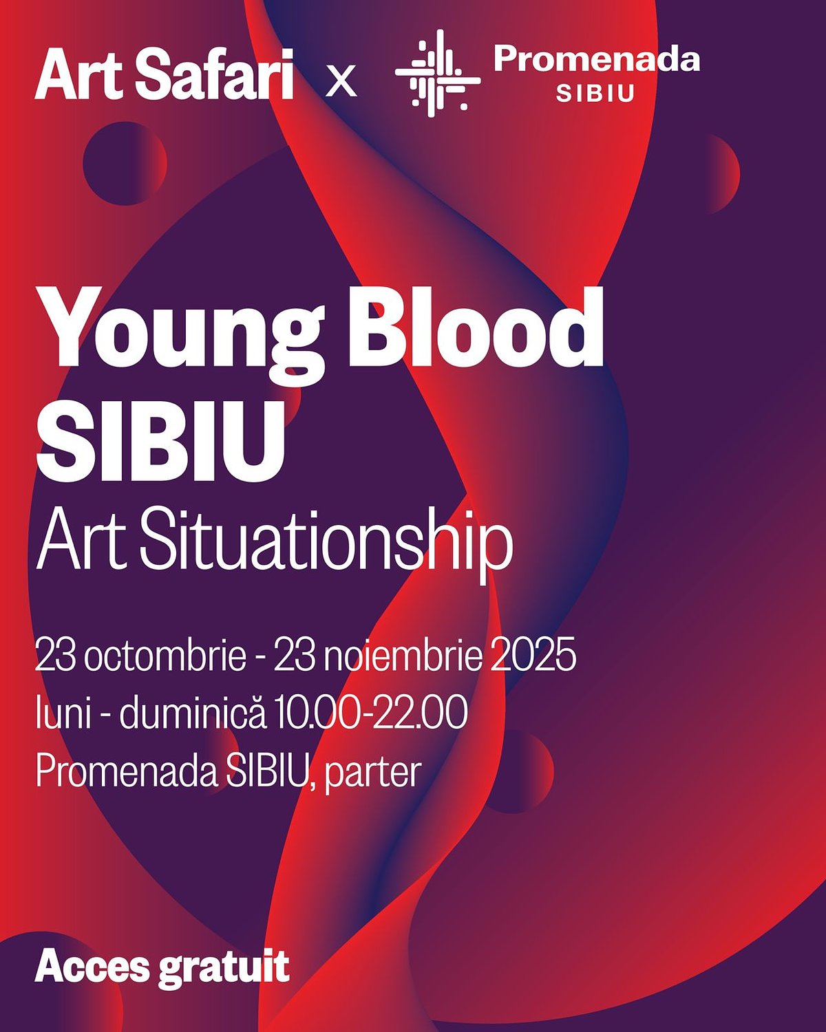 Art Safari deschide o expoziție-manifest de artă contemporană în Promenada Mall Sibiu, din 23 octombrie: „Young Blood. SIBIU Art Situationship”