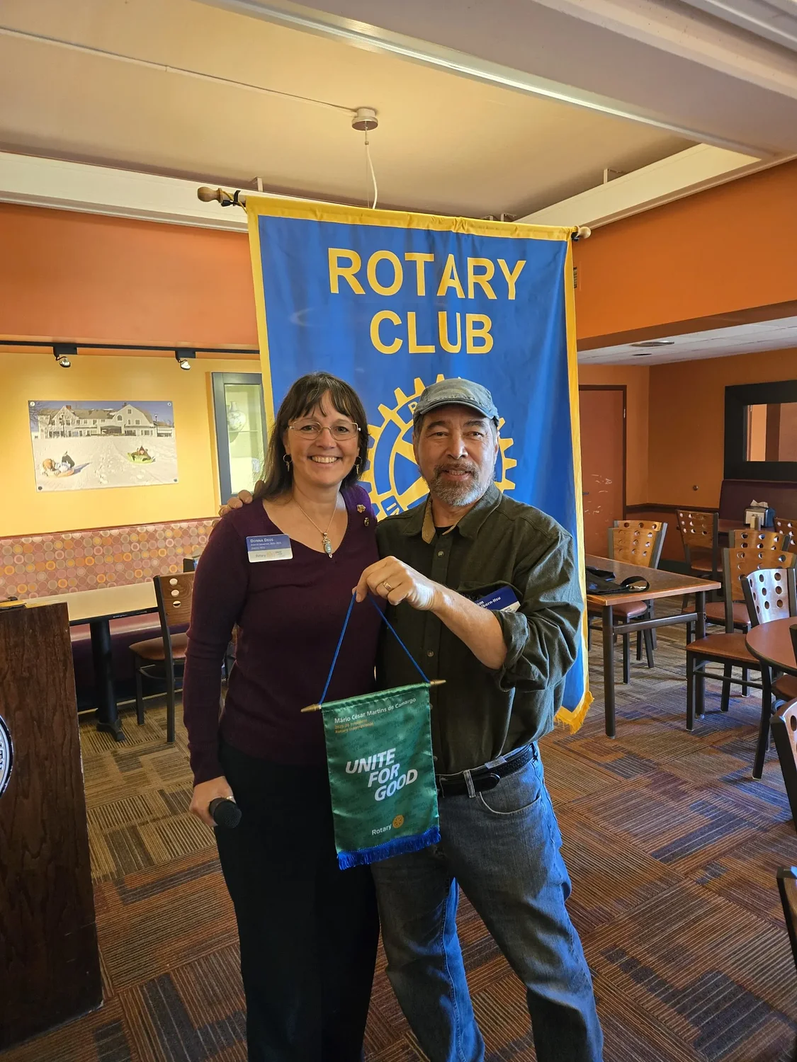 Rotary International Governor visits Jaffrey-Rindge Rotary Club
