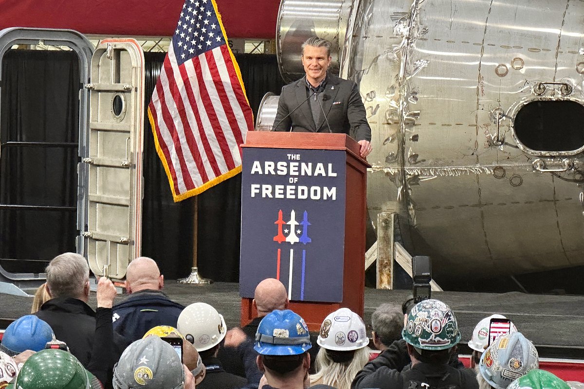 Pete Hegseth says Bath Iron Works is ‘essential to the arsenal of freedom’