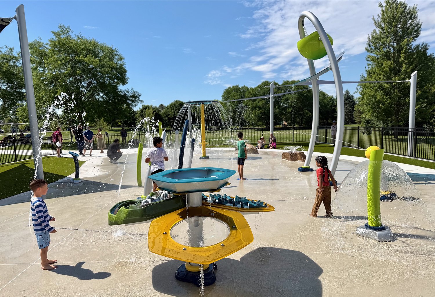 ‘This one’s awesome.’ Ann Arbor’s new splash pad instantly a hit