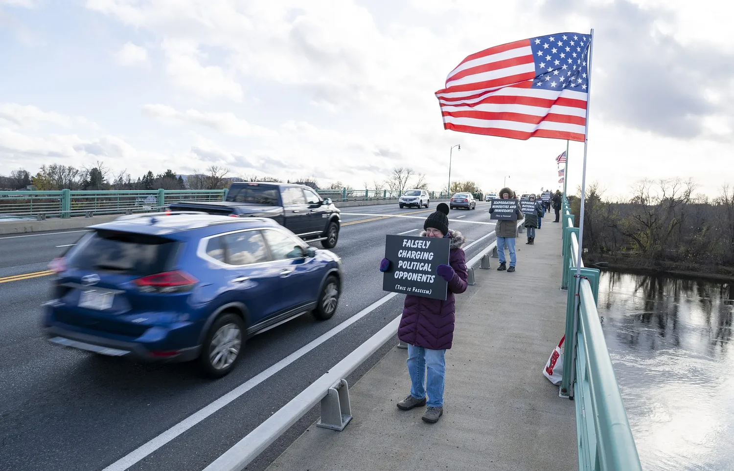 ‘We can do this together’: Veterans, activists protest federal policies, citing erosion of VA services