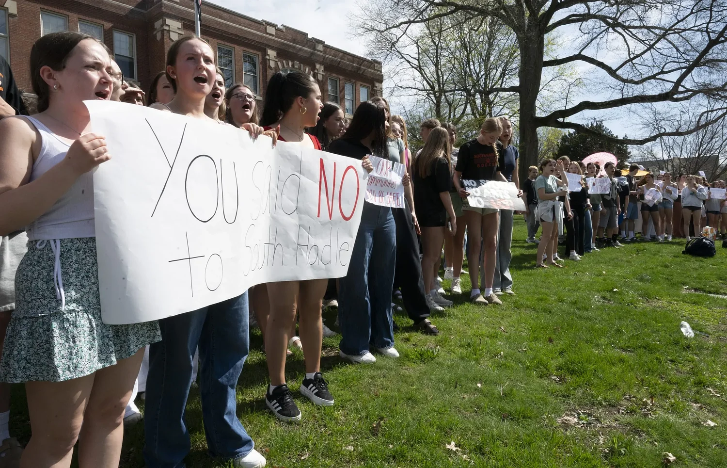 South Hadley students stage mass walkout after override defeat