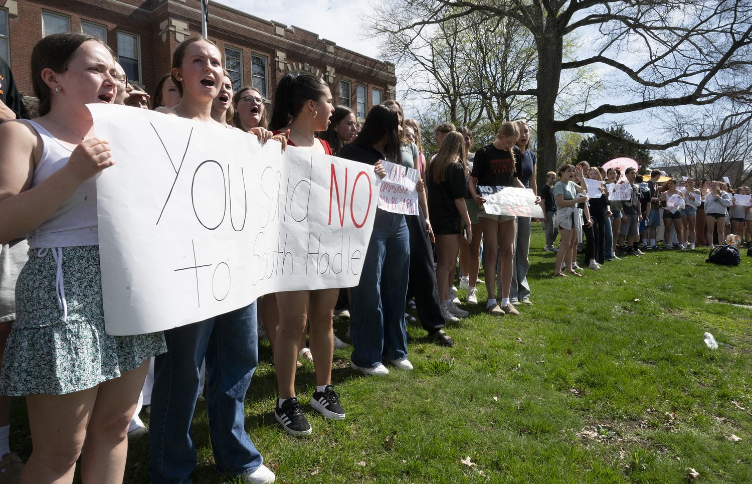 South Hadley students stage mass walkout after override defeat