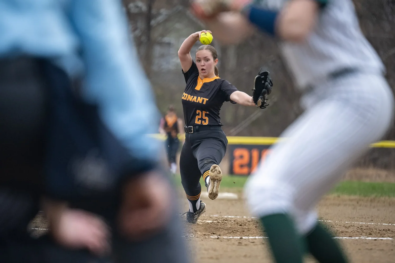 Conant softball team struggles with energy in first game