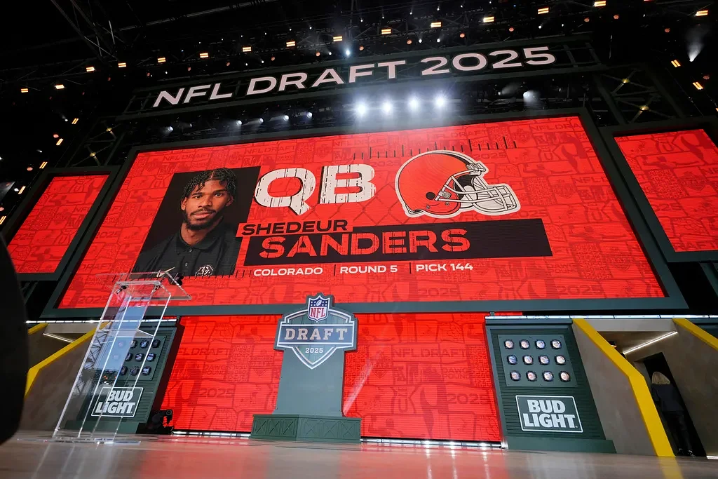 Shedeur Sanders' long wait ends when Browns take him in the 5th round of the NFL draft