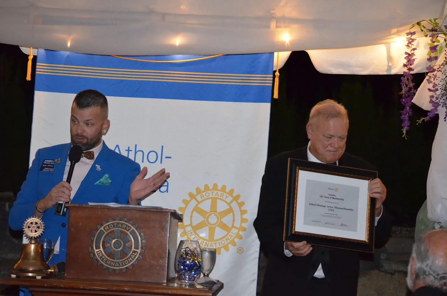 Athol-Orange Rotary Club marks 100 years