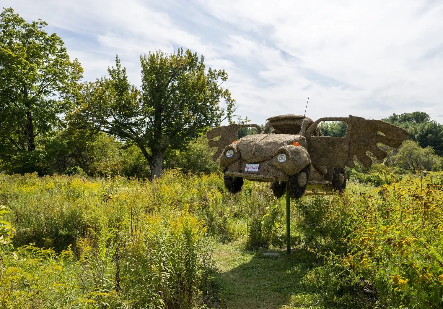 Apples and art, the perfect autumn afternoon?: Eighth biennial Art in the Orchard on view at Park Hill Orchard