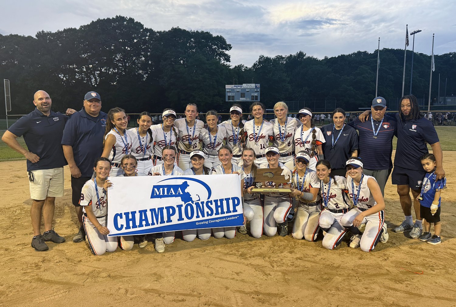 Advanced Math & Science softball clinches perfection, wins program’s first state title (video)
