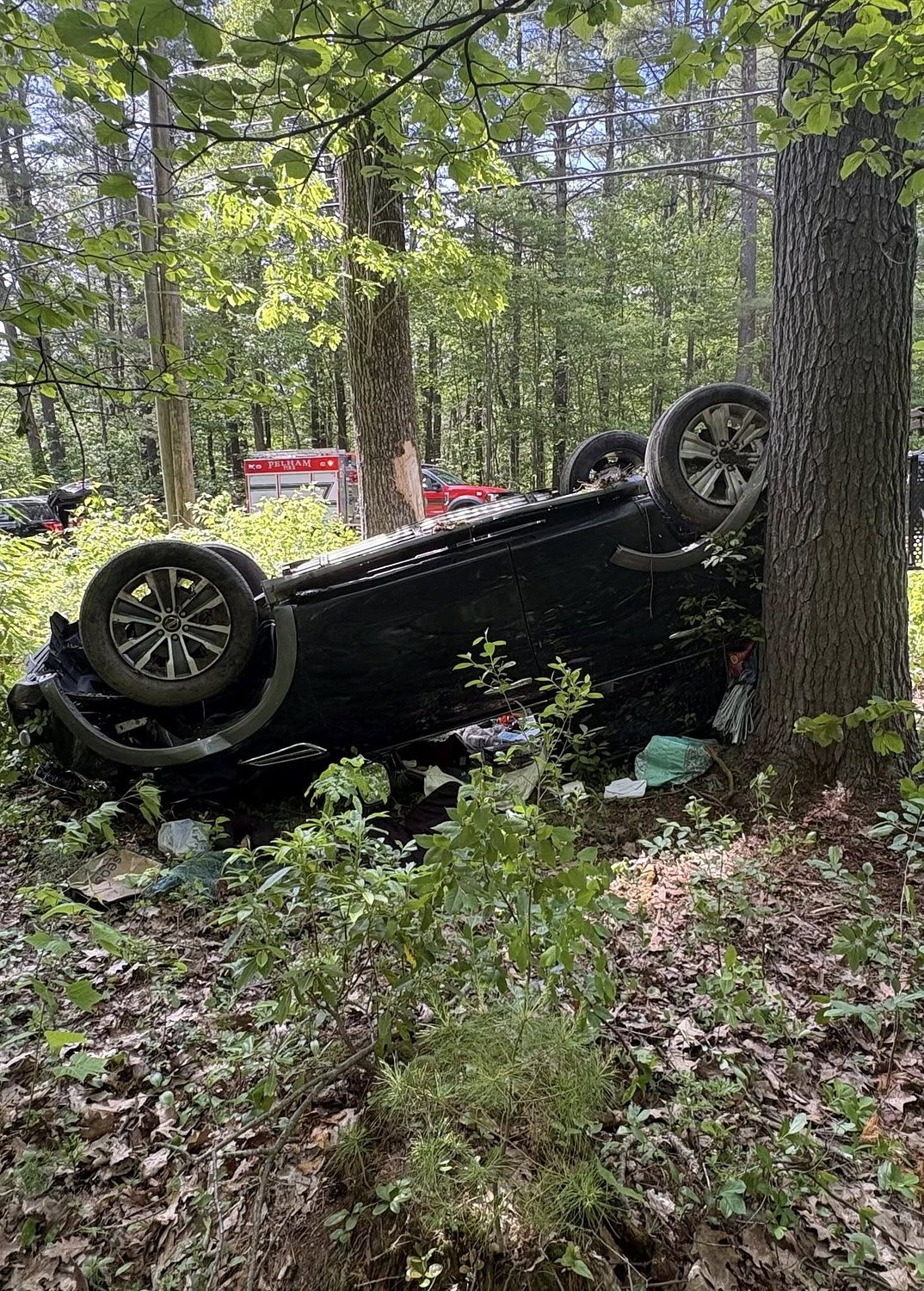 Two injured in rollover crash in Pelham
