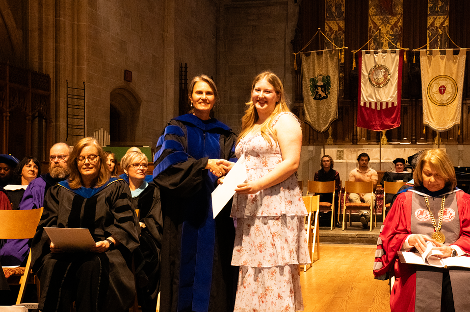 Muhlenberg College recognizes Natalie Preble's math excellence