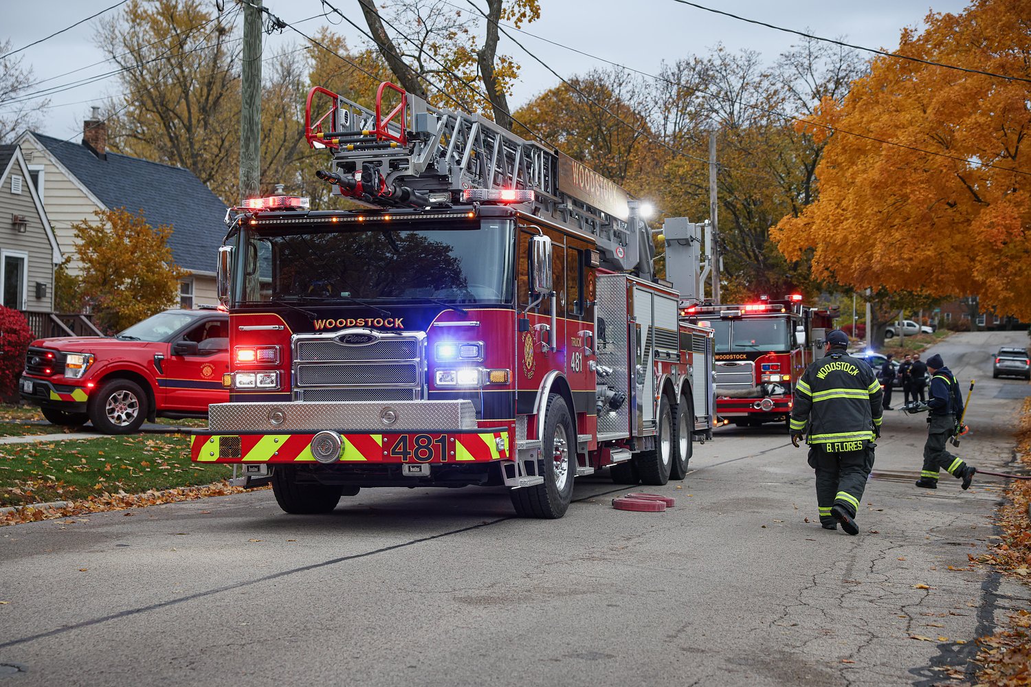 Commercial building in Woodstock catches fire