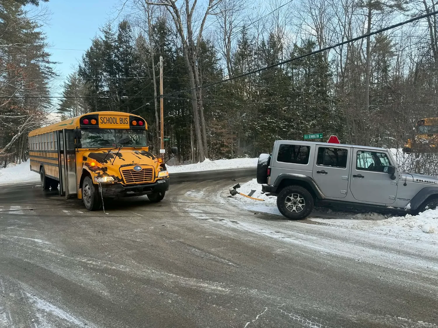 School bus involved in minor collision in Greenfield