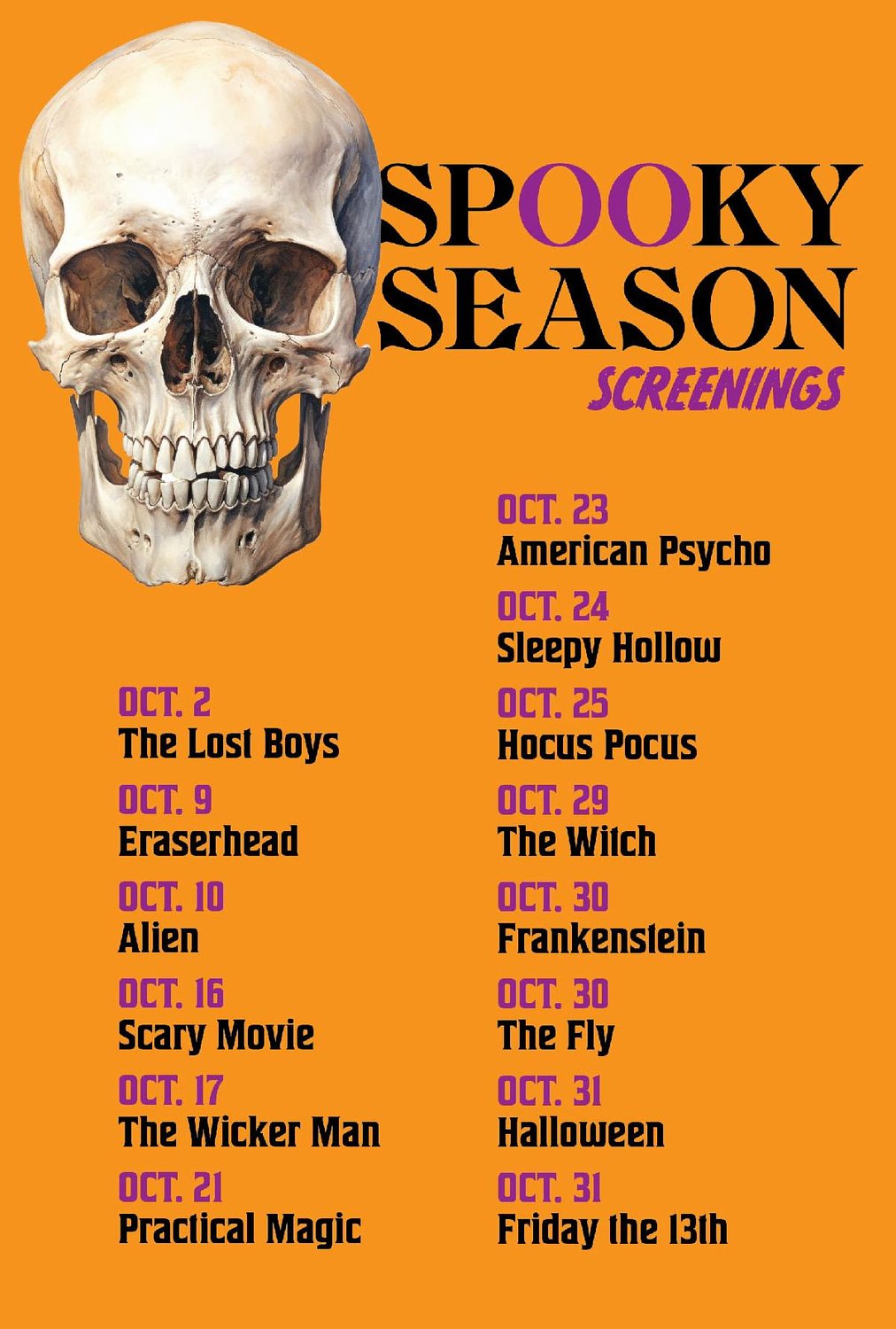 Notes: JPT Film & Event Center celebrates spooky season with month