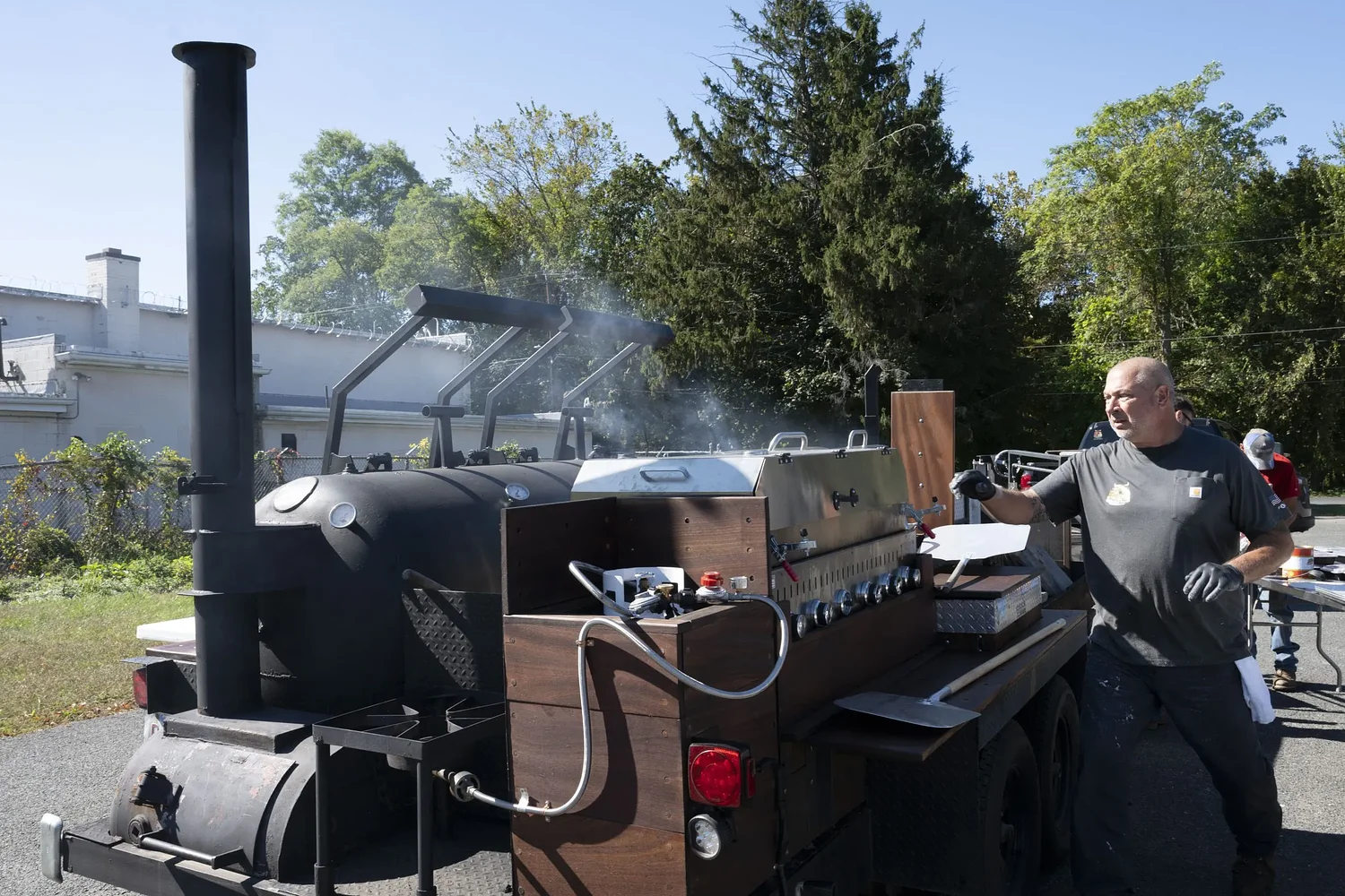 From badge to barbecue: Police chief fires up new gig behind the grill