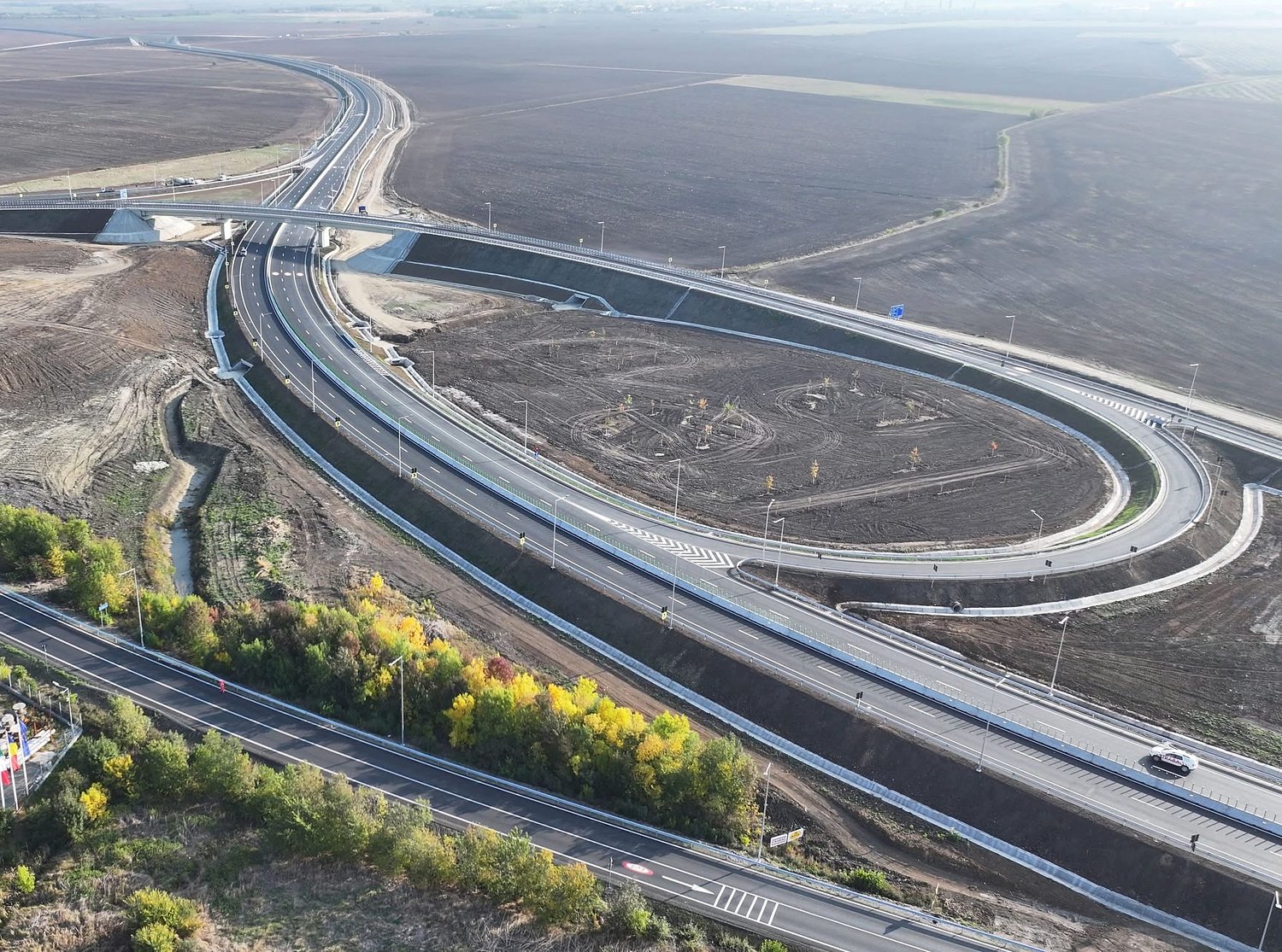 Un nou drum de legătură pe autostrada Sibiu – Nădlac. Se deschide luni / foto