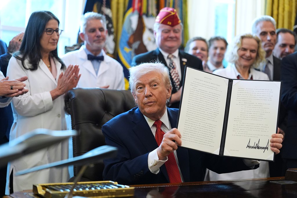 Trump signs executive order that could reclassify marijuana as a less dangerous drug