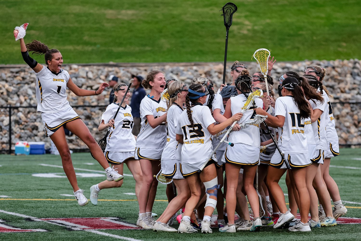 Bow Falcons return to D-III lacrosse championship after dominant win, Hopkinton falls to Saints