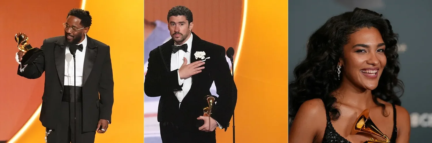 Bad Bunny makes Grammy history as Lamar, SZA and Olivia Dean lead night of milestones