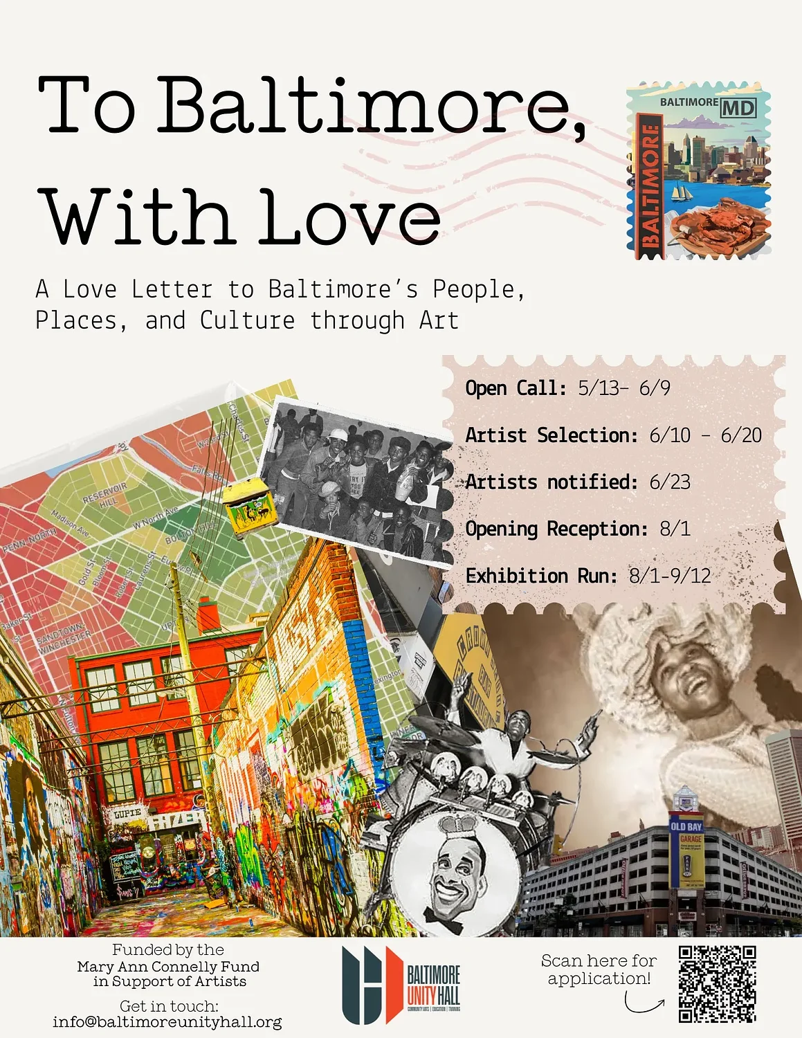 “To Baltimore With Love”: Call for artists - $500 honorarium for selected creators