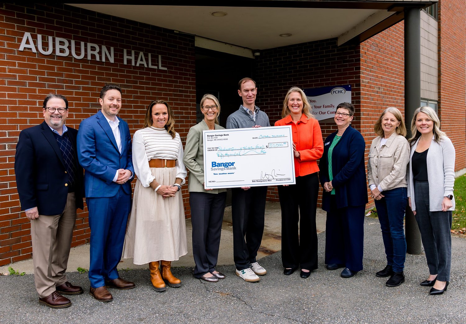 PCHC Foundation receives generous donation from Bangor Savings Bank