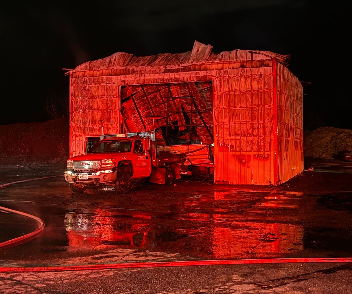 Malfunctioning sealer burns down central Maine paving company building
