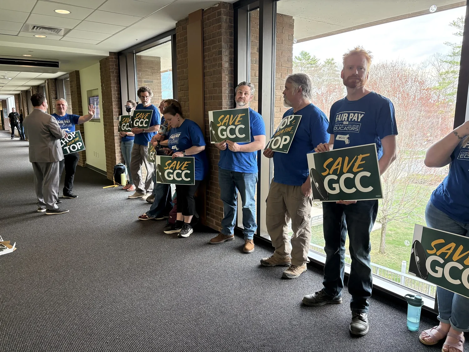 GCC faculty protest proposed layoffs, department consolidation amid $2.86M budget deficit in FY27