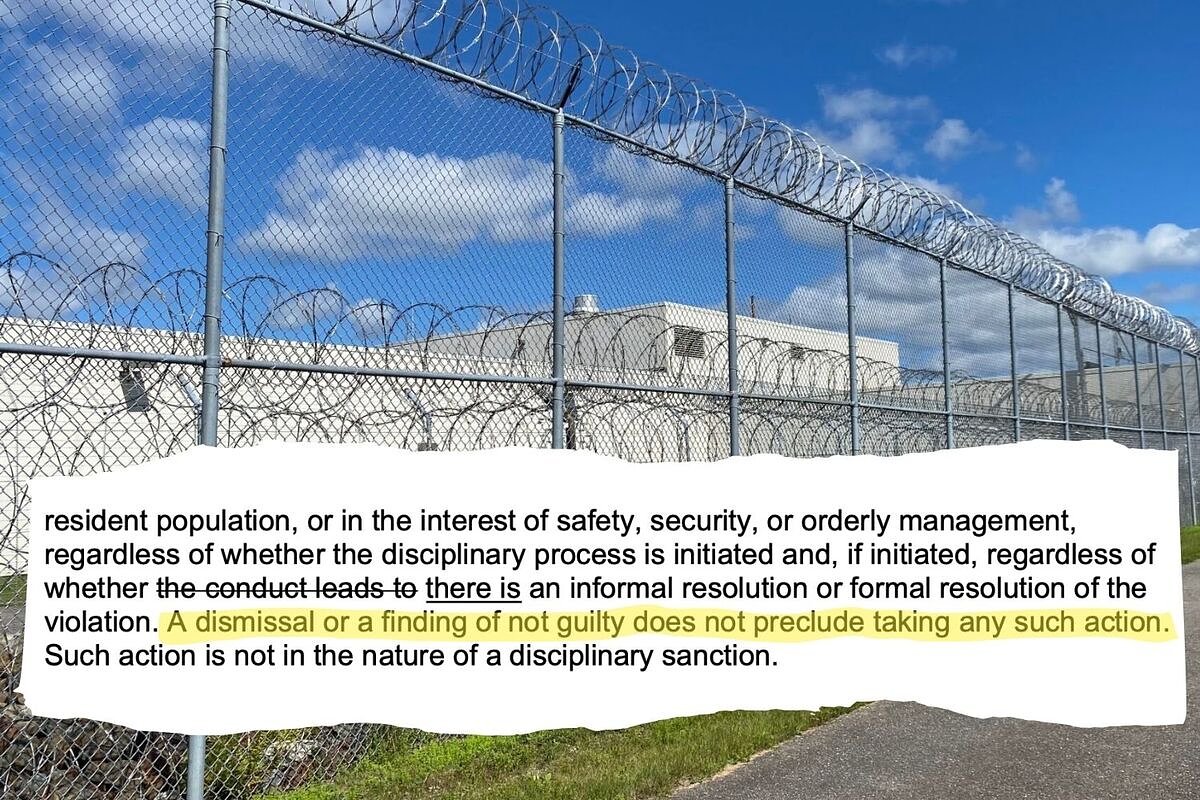 Maine's prisons will continue to allow for punishments regardless of guilt