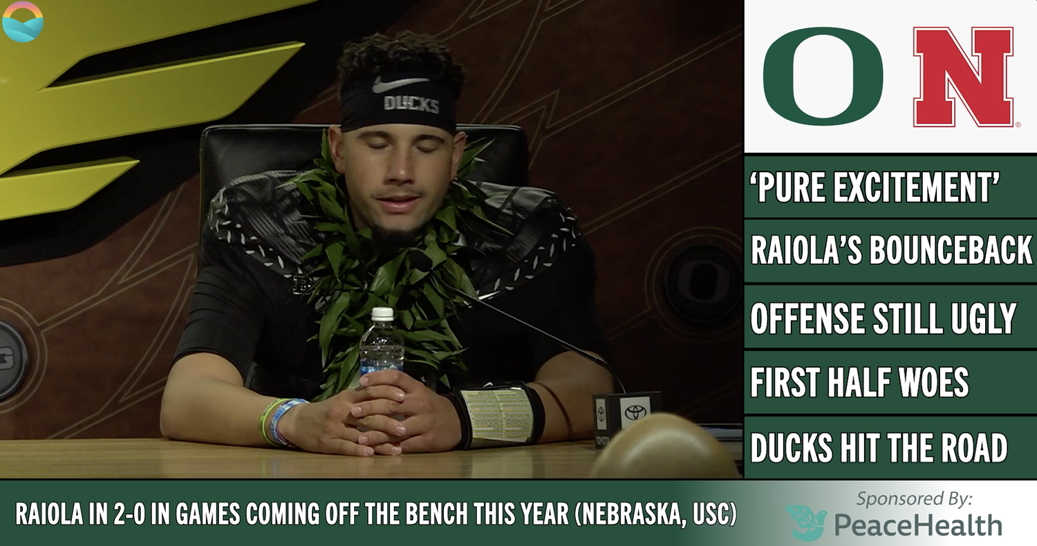 Watch the Postgame Ducks Report: Oregon survives another scare