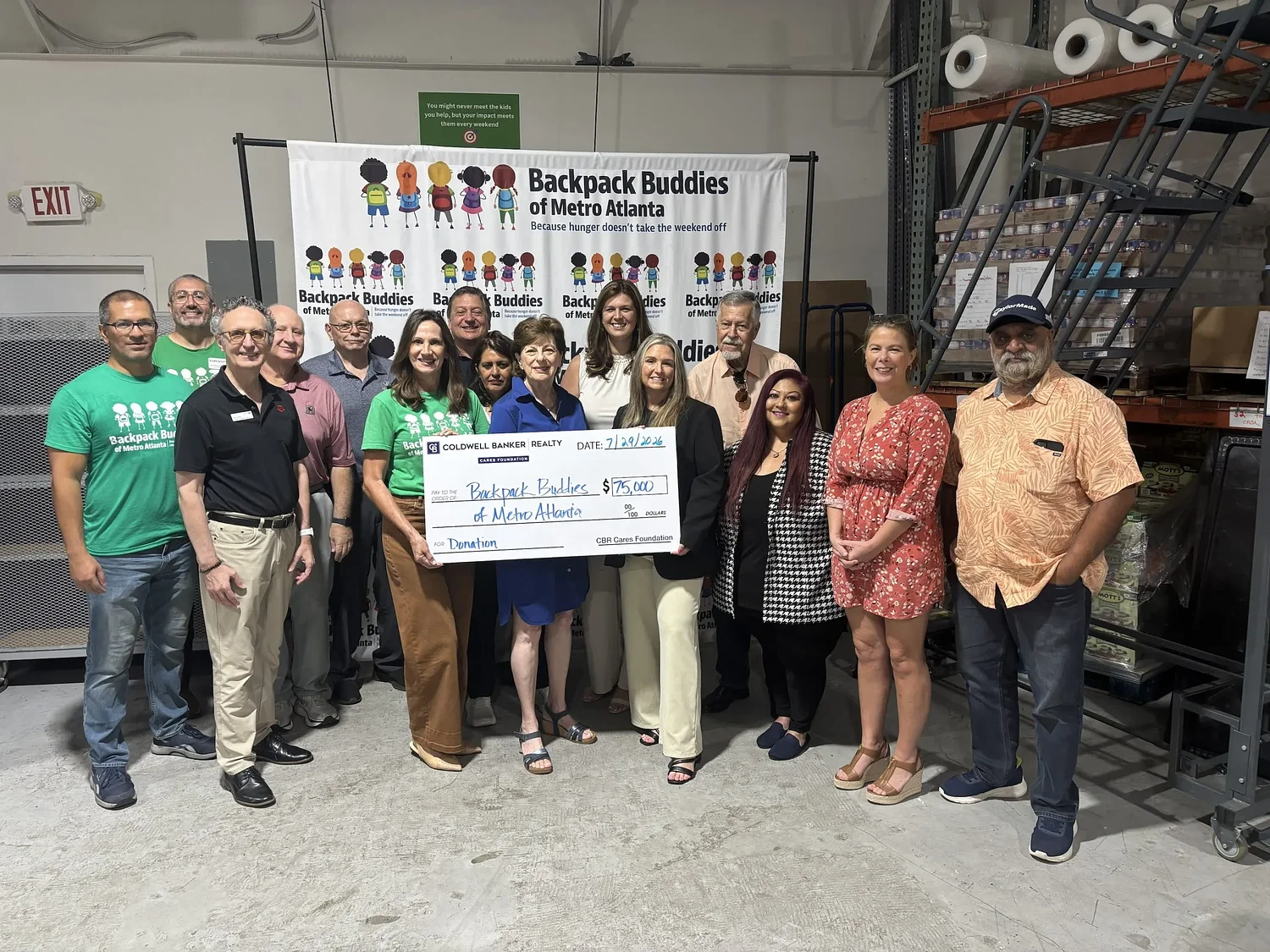 Coldwell Banker Realty Cares Foundation donates $75,000 to Backpack Buddies