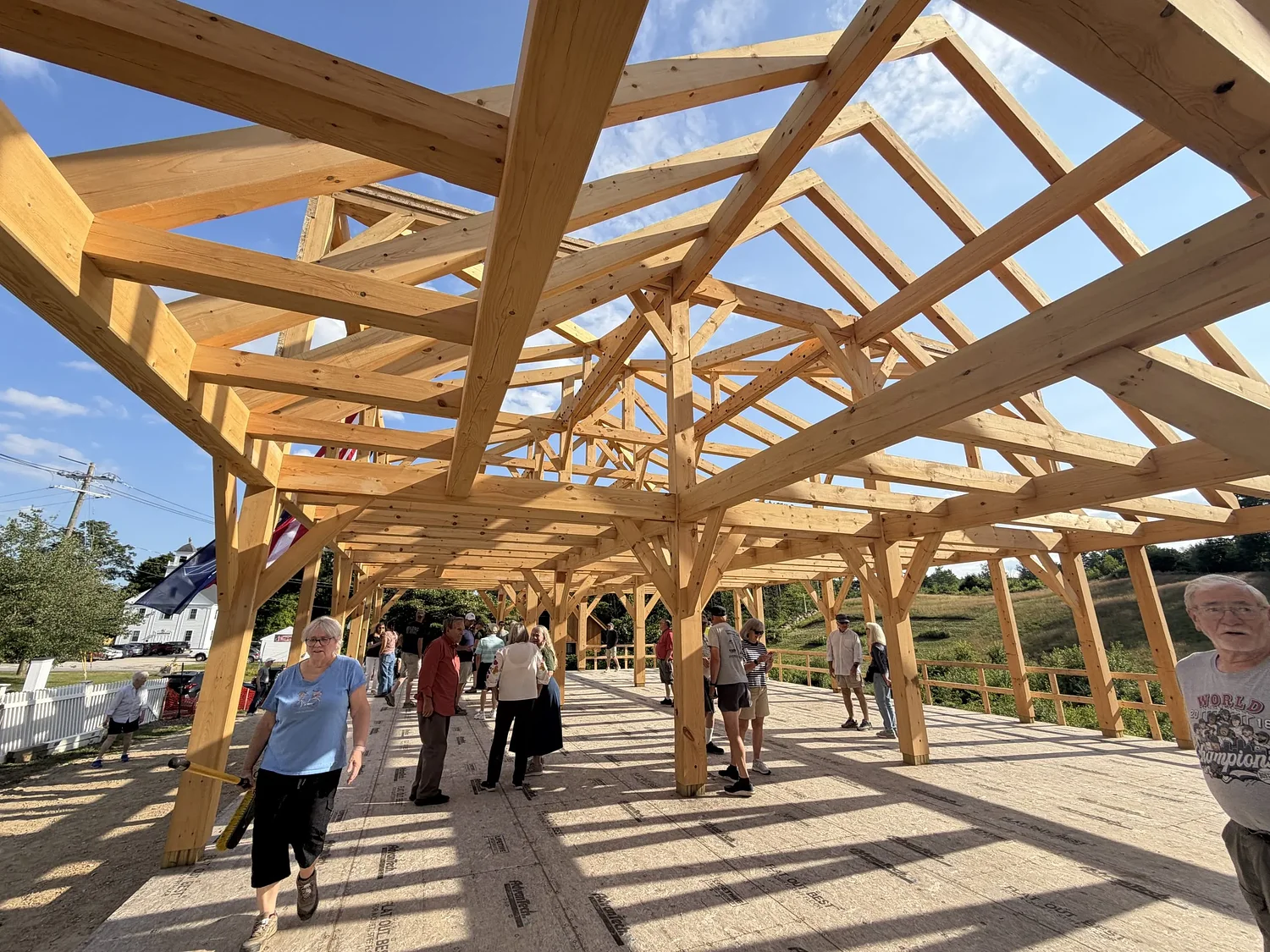 Francestown neighbors visit historic Levi Woodbury estate reconstruction