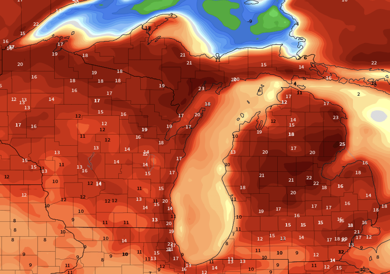 100 degrees true temperature likely at a few Michigan cities, see where, when