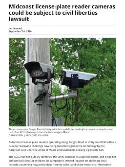 Midcoast license-plate reader cameras could be subject to civil liberties lawsuit
