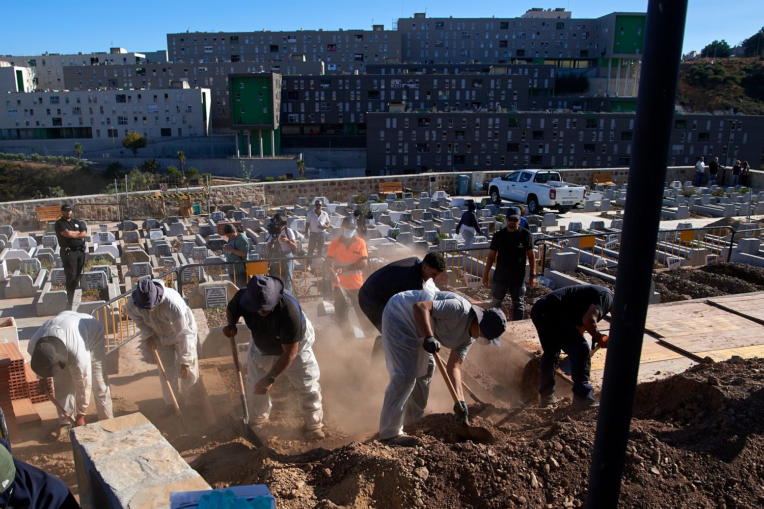 Ceuta begins burials for migrants who died attempting to cross into the Spanish territory