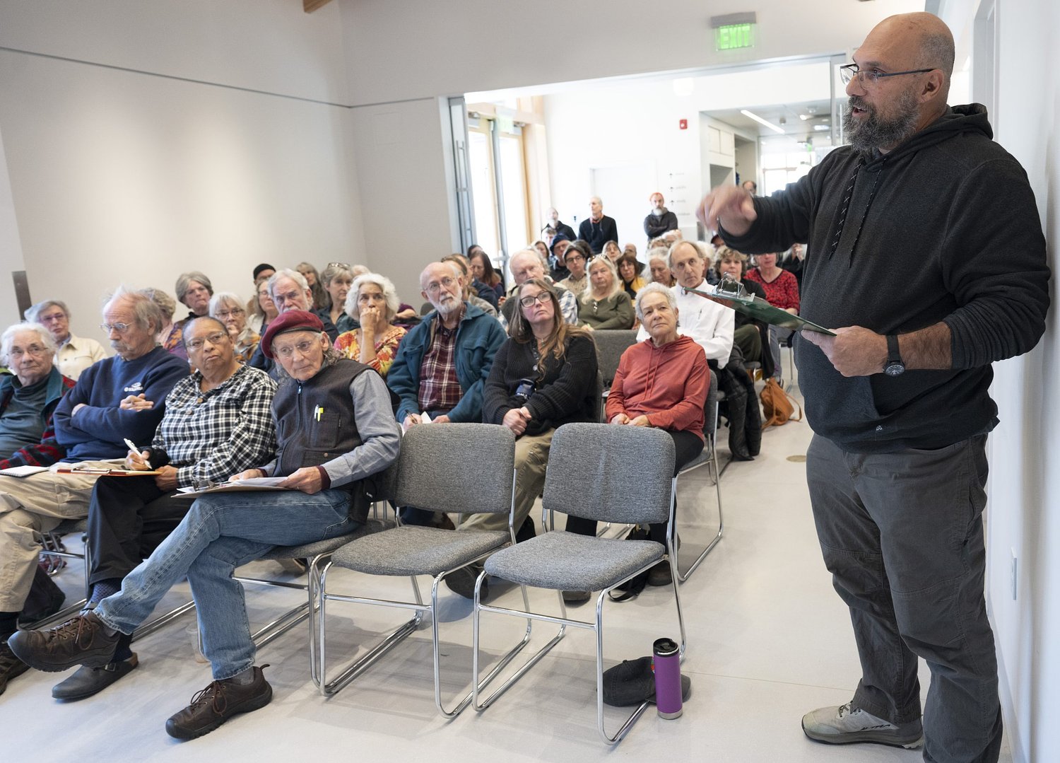 Western Mass. towns push back on state solar siting rules at Shutesbury forum