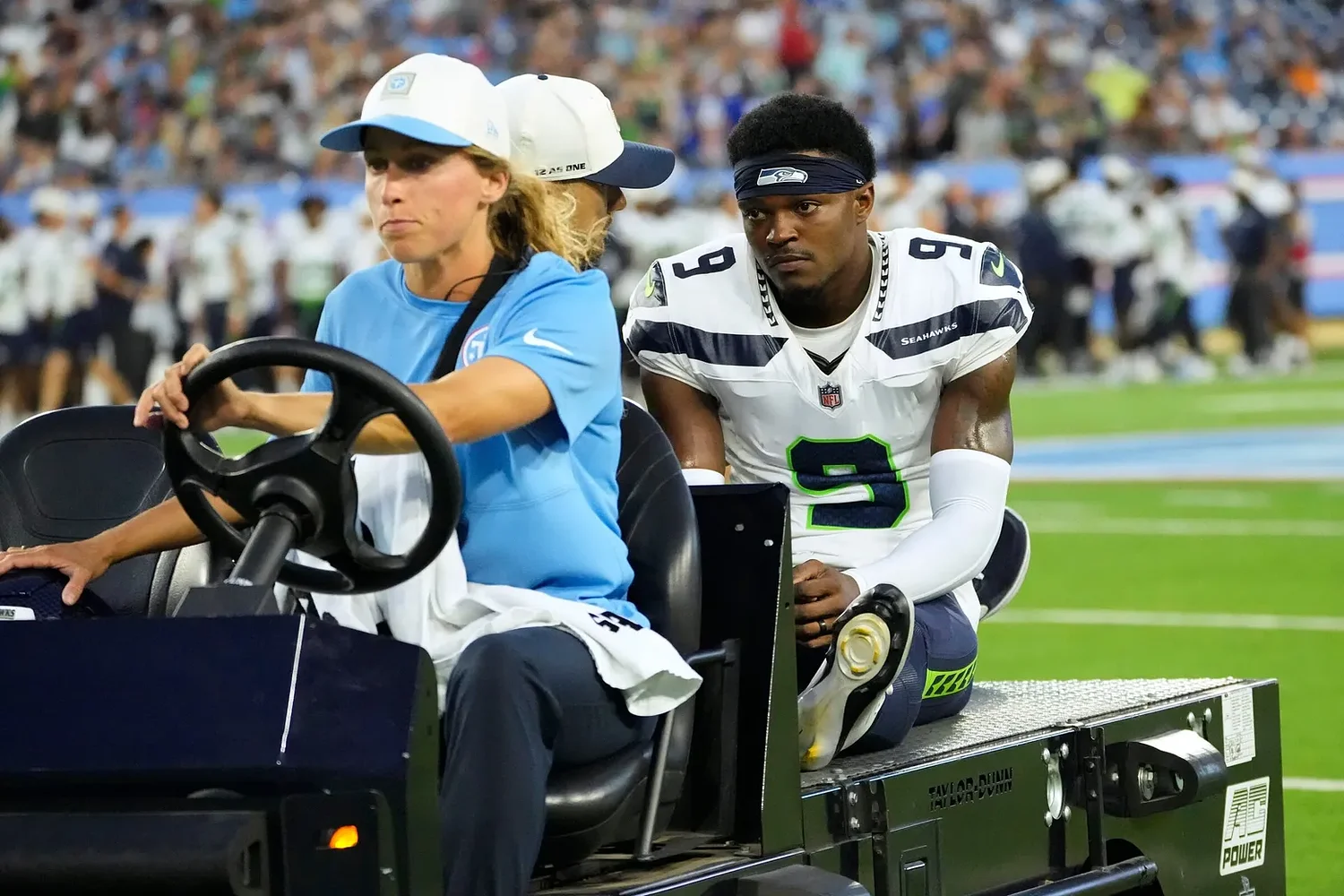 Seahawks rookie Bud Clark suffers broken ankle against Titans