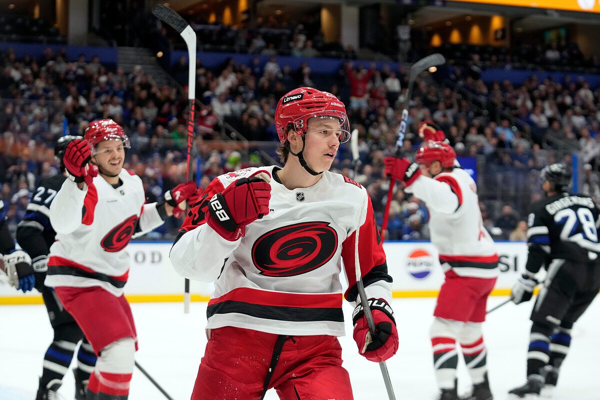 Former UMaine star Bradly Nadeau sent down to AHL despite strong showing for Hurricanes