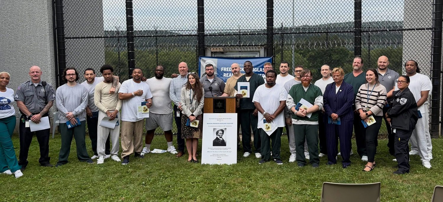 Leveraging 'the power of words': Mass Humanities brings Frederick Douglass' message to Greenfield inmates