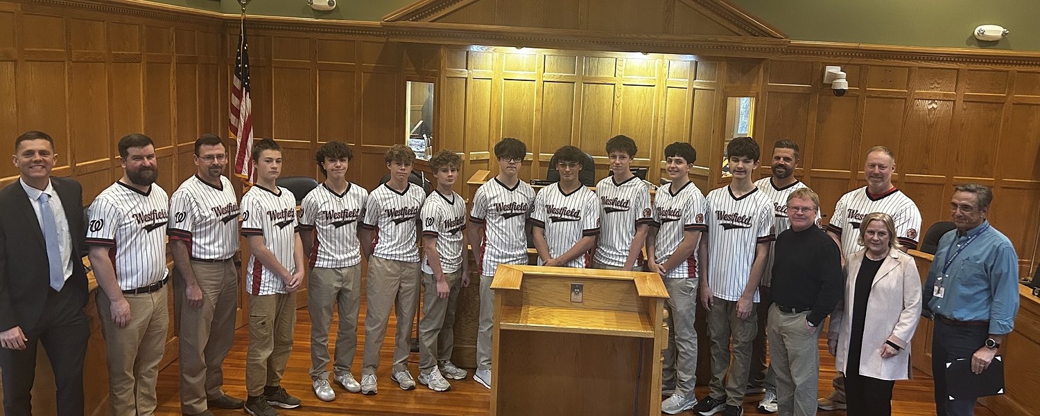 Westfield Babe Ruth 14U All-Stars honored at City Hall