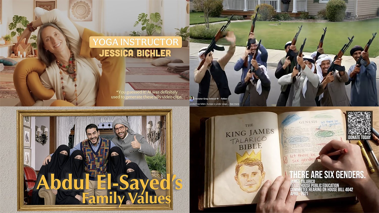 Flashy AI campaign ads use religion to stir emotions and attack candidates