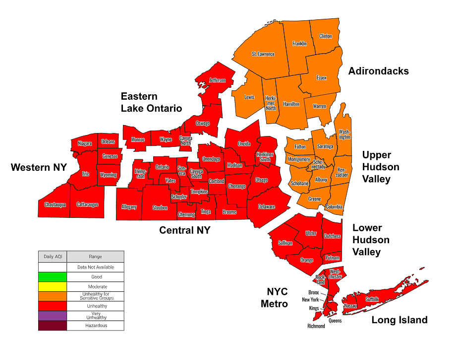 Mayor Mamdani warns of NYC air quality due to Canadian wildfires