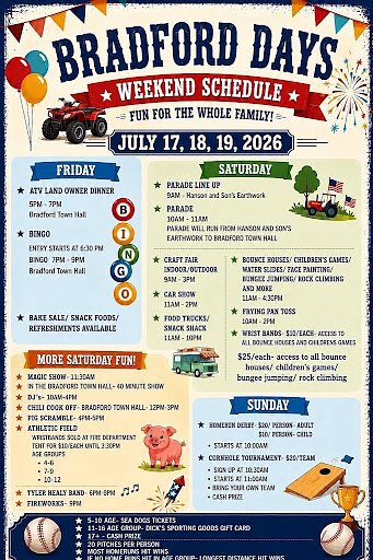 Bradford Days returns Friday, Saturday, Sunday