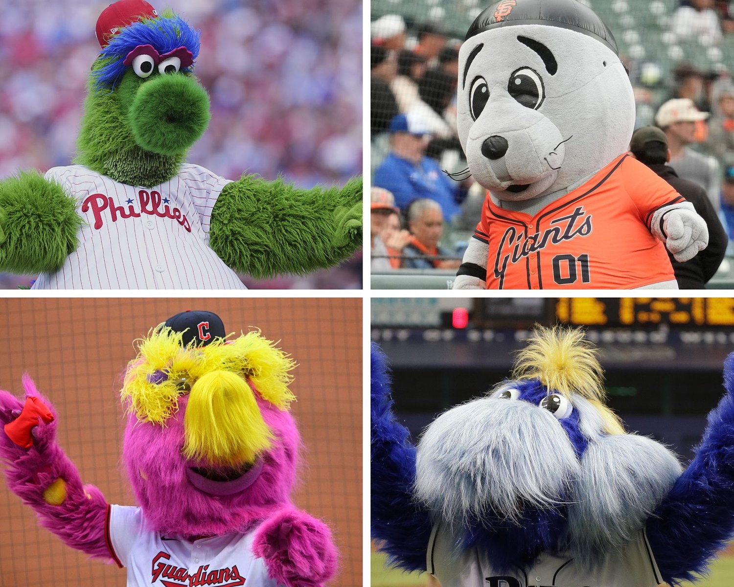 MLB mascots ranked according to entertainment value