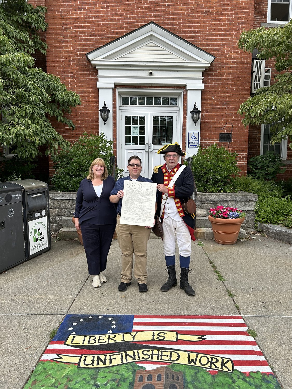 Declaration of Independence readings organized across Franklin County