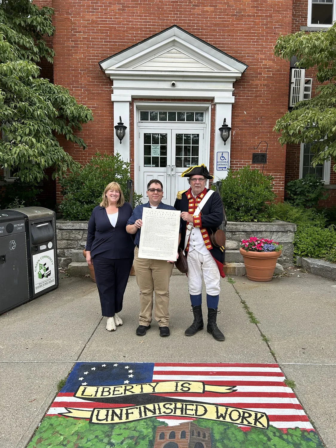Declaration of Independence readings organized across Franklin County