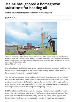 Maine has ignored a homegrown substitute for heating oil