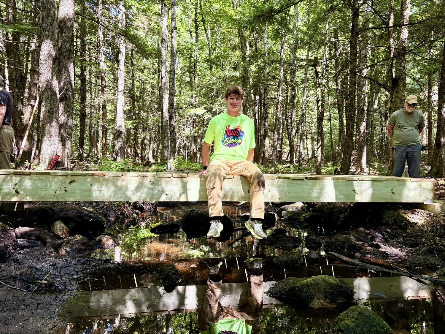 'I wanted to give back': Local Scout troop restores hiking bridge in Rindge