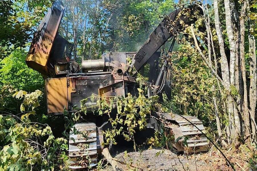 $200K logging vehicle burns up in Aroostook woods